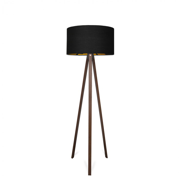 Opviq Lámpara de Pie AYD-3059 Negro y Cobre